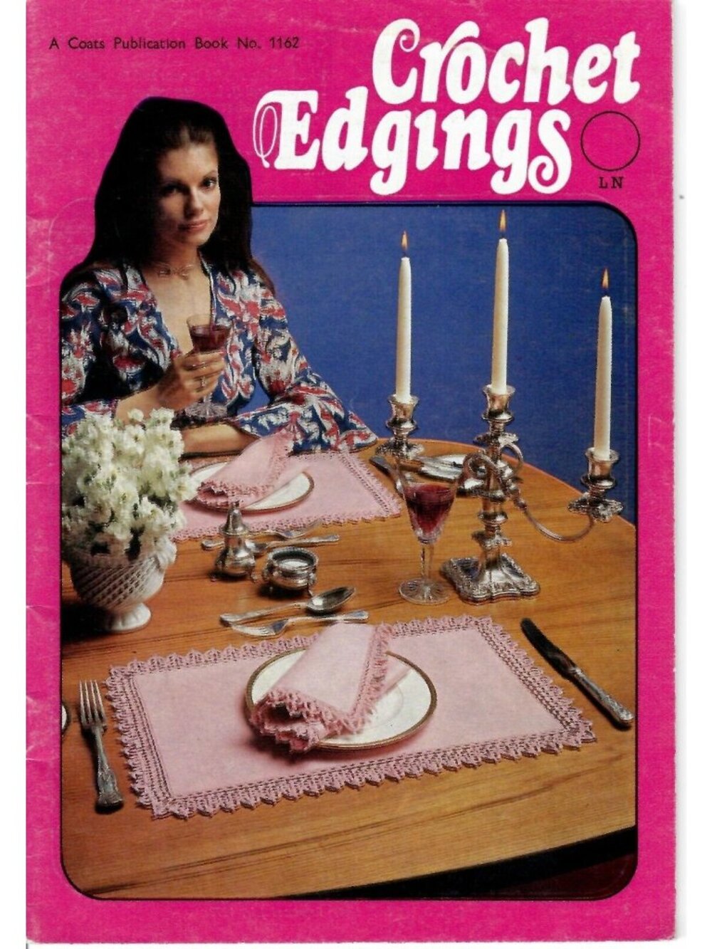 Crochet Pattern Edgings Trims 1979 UK Vintage Coats Mercer #1162